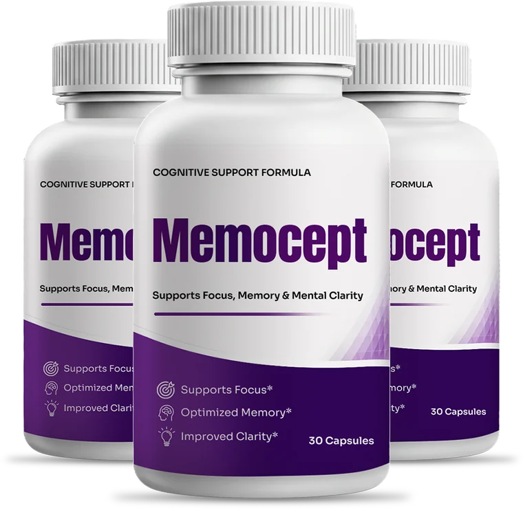 Memocept memory and focus support three-bottle package